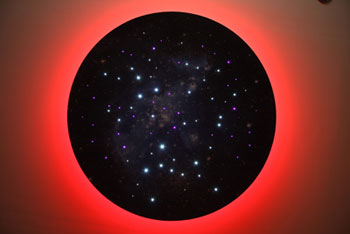 Подвесная панель Звездный диск, цвет красный
