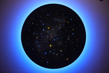 Подвесная панель Звездный диск, цвет синий